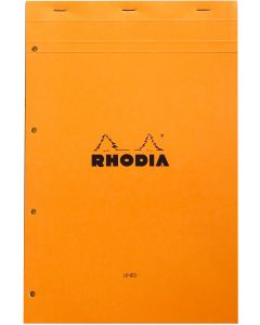 Rhodia Notitieblok A4+ No. 20 Gelijnd Oranje met Gele Bladzijden