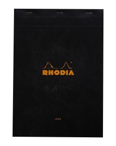 Rhodia Notitieblok A4 No. 18 Gelijnd Zwart