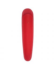 Recife Rivièra Grand Fourreau Lederen Pen Etui Rood voor 1 pen