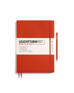 Leuchtturm1917 Notitieboek Master Slim A4+ Fox Red Gelijnd
