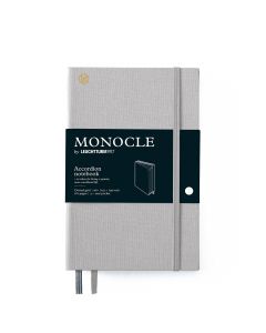 Monocle by Leuchtturm1917 Accordeon Notitieboek B6+ Hardcover Light Grey Dotted