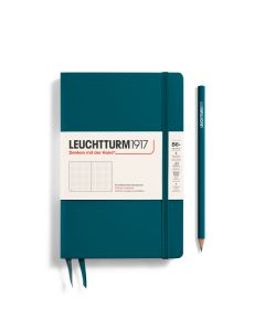 Leuchtturm1917 Notitieboek Slim B6+ Paperback Hardcover Pacific Green Dotted