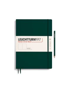 Leuchtturm1917 Notitieboek Master Slim A4+ Forest Green Blanco