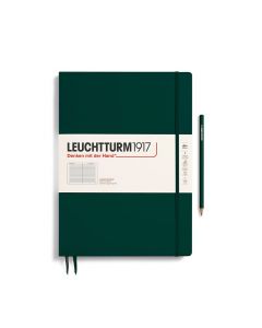 Leuchtturm1917 Notitieboek Master Slim A4+ Forest Green Gelijnd
