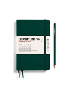 Leuchtturm1917 Notitieboek Slim B6+ Paperback Hardcover Forest Green Gelijnd