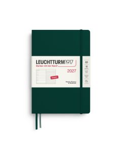Leuchtturm1917 Agenda 2027 Weekplanner + Notities Dotted Medium A5 Forest Green