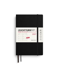 Leuchtturm1917 Agenda 2027 Weekplanner Paperback B6 Black