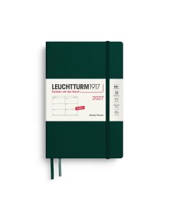 Leuchtturm1917 Agenda 2027 Weekplanner Paperback B6 Forest Green