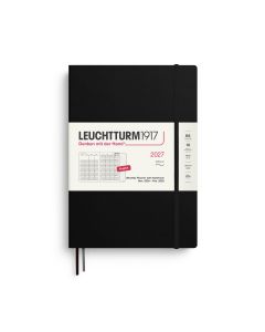 Leuchtturm1917 Agenda 2027 Maandplanner + Notebook Composition B5 Softcover Black