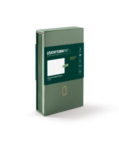 Leuchtturm1917 Agenda 2027 Kwartaal Dagplanner Dotted Pocket A6 Set van 4 Shades of Green