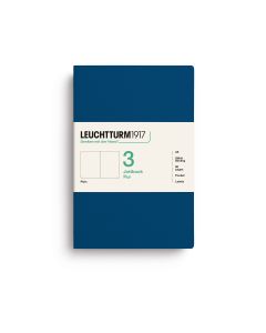 Leuchtturm1917 Jottbook Pur Medium Indigo Blanco Set van 3