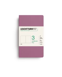Leuchtturm1917 Jottbook Pur Pocket Dusty Rose Blanco Set van 3