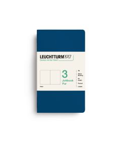 Leuchtturm1917 Jottbook Pur Pocket Indigo Blanco Set van 3