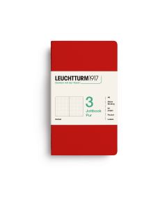 Leuchtturm1917 Jottbook Pur Pocket Cherry Dotted Set van 3