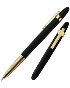 Fisher Space Pen Bullet Classic Black Matte with Gold Clip 