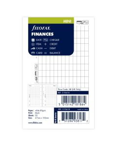 Filofax Vulling Mini Finances