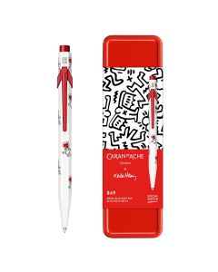 Caran d'Ache 849 Keith Haring White Special Edition Balpen