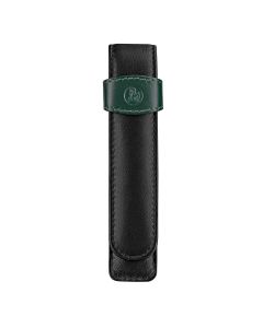 Pelikan Black and Green Lederen Etui voor 1 Pen