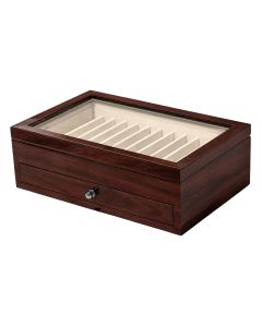 Elroth Pennenkist voor 24 Pennen Walnut Brown