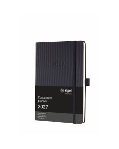 Sigel Conceptum Pure 2027 Weekagenda A5 Zwart Hard Cover