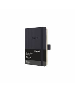 Sigel Conceptum Pure 2027 Weekagenda A6 Zwart Soft Cover