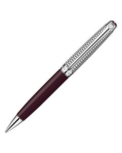 Caran d'Ache Léman Toile de Jouy Special Edition Balpen Set met Lederen Etui