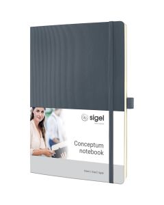Sigel Conceptum Pure Notitieboek Ca. A4 Dark Grey Soft Cover Gelijnd