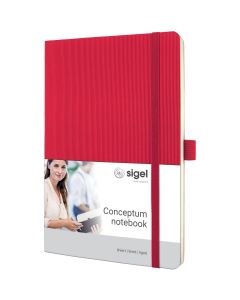 Sigel Conceptum Pure Notitieboek A5 Rood Soft Cover Gelijnd