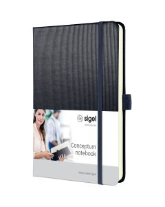 Sigel Conceptum Pure Notitieboek A5 Hard Cover Metallic Grey Gelijnd