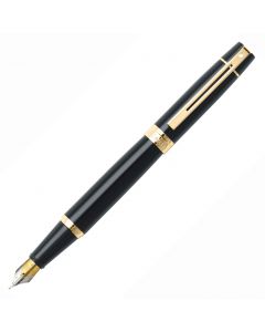 Sheaffer 300 Glossy Black Gold Trim Vulpen