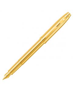Sheaffer 100 Satin Gold PVD Gold Trim Vulpen
