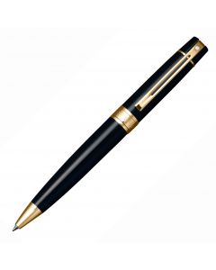 Sheaffer 300 Glossy Black Gold Trim Balpen