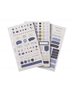 Filofax Stickers Indigo
