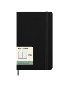 Moleskine Large Agenda 2026 Wekelijkse Planner Zwarte Harde Kaft