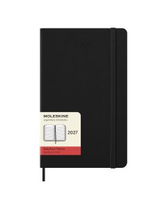 Moleskine Large Agenda 2027 Dagelijkse Planner Zwarte Harde Kaft