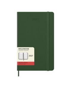 Moleskine Large Agenda 2027 Dagelijkse Planner Mirtegroene Harde Kaft