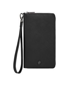 Hugo Boss Reisportefeuille Double B Saffiano Leder