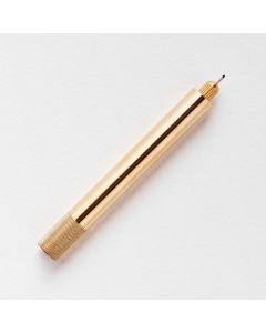 Tom's Studio Lumos Mini Refillable Fineliner & Brush Pen Brass