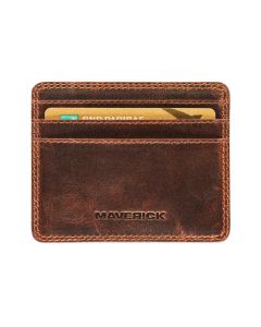 Maverick Lederen magic wallet anti-skim met kaarthouder