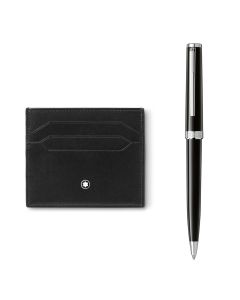Montblanc Pix Balpen Black met Creditcardholder Set