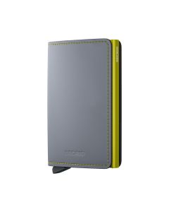 Secrid Slim Wallet Matte Grey & Lime