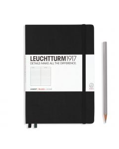 Leuchtturm1917 Notitieboek Medium Black Gelijnd