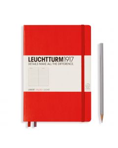 LEUCHTTURM1917 Notitieboek Medium Rood Gelijnd
