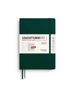 Leuchtturm1917 Agenda 2027 Weekplanner + Notities Medium Forest Green