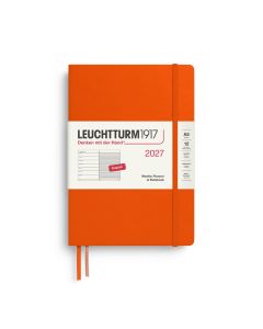 Leuchtturm1917 Agenda 2027 Weekplanner + Notities Medium Pumpkin