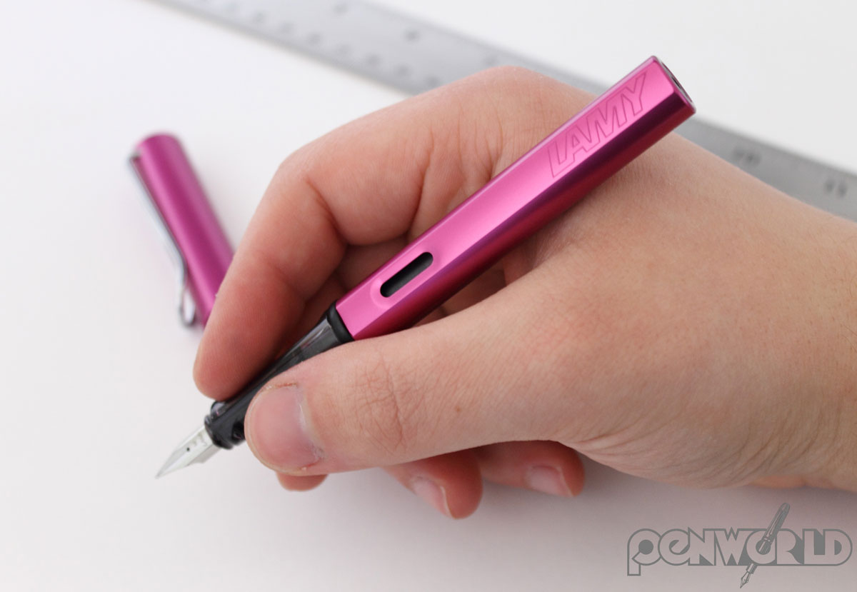 Lamy Vibrant Pink in hand