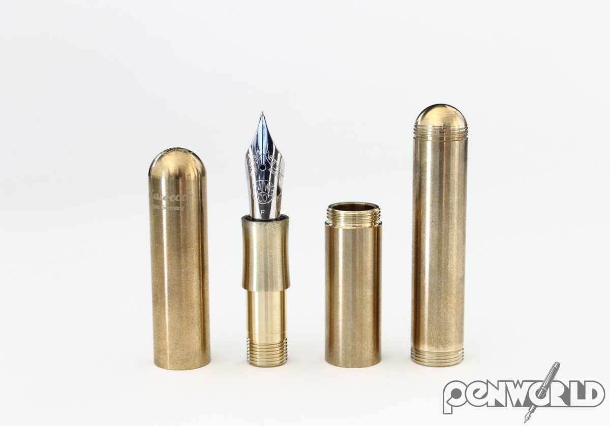 Kaweco Supra Brass Fountain Pen Open