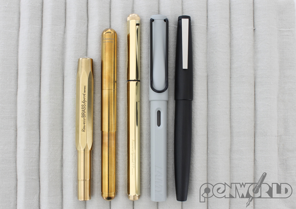 Kaweco Special Brass VS Lamy 2000 and Safari