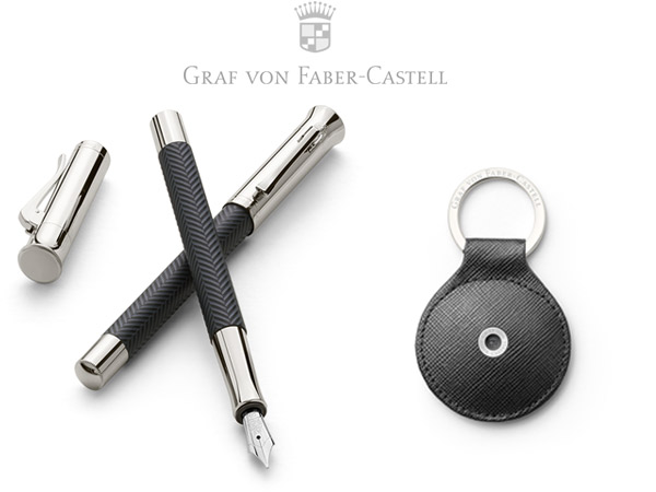 Graf von Faber-Castell Guilloche met gratis sleutelhanger