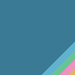 Parker Meridian Teal Rainbow Trim Rollerball